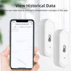 Tuya WiFi/Zigbee Smart Temperature Humidity Sensor Outdoor IP65 Waterproof APP Remote Monitoring Works With Alexa Google Home