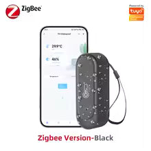 Tuya WiFi/Zigbee Smart Temperature Humidity Sensor Outdoor IP65 Waterproof APP Remote Monitoring Works With Alexa Google Home
